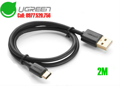 Cáp USB Type C to USB 2.0 dài 2m Ugreen UG-30161 loại tốt